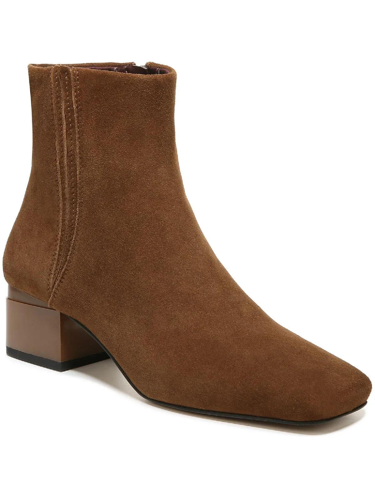 Waxtona Womens Zipper Square Toe Ankle Boots