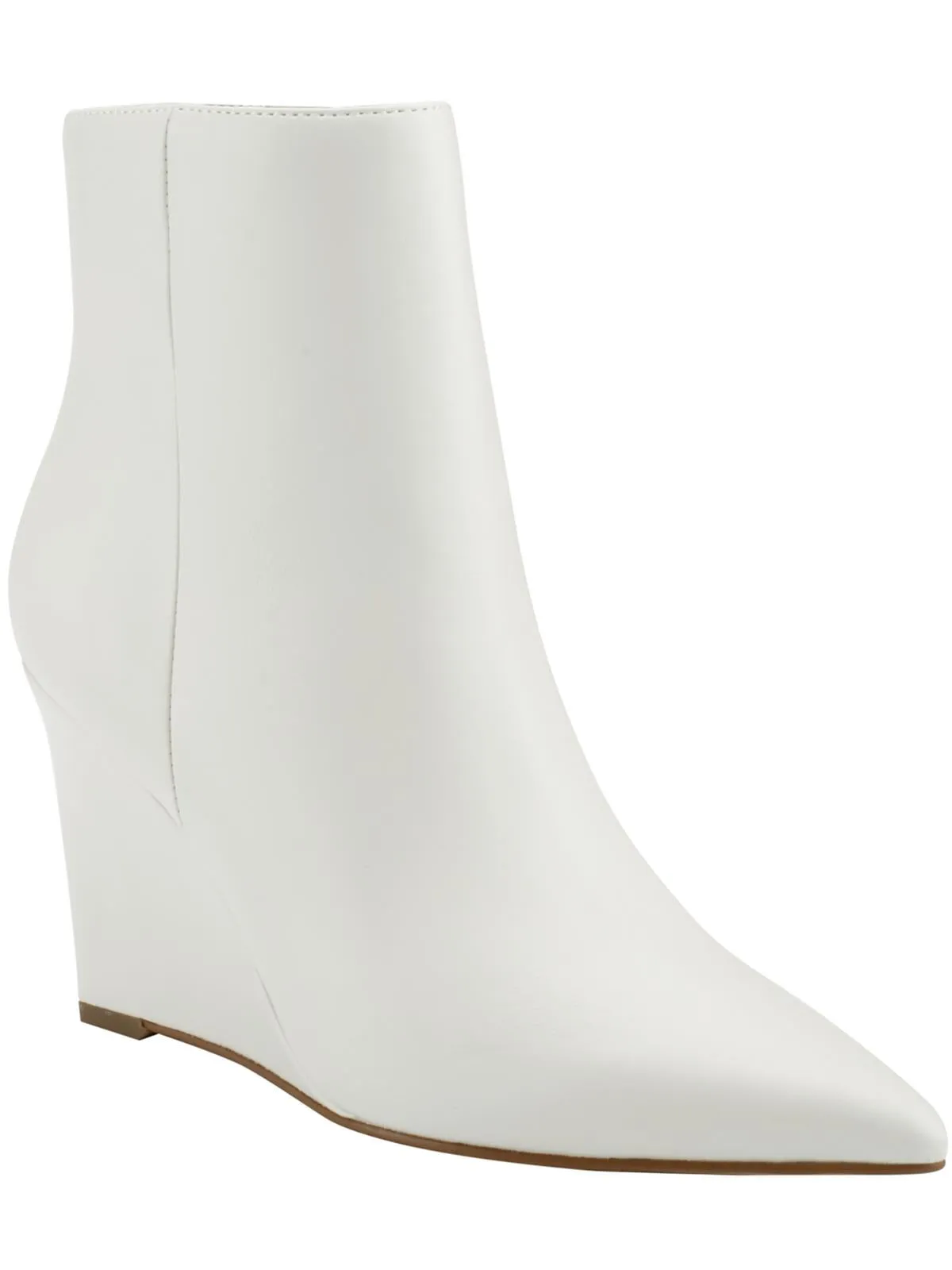 Wendel 2 Womens Faux Leather Wedge Ankle Boots