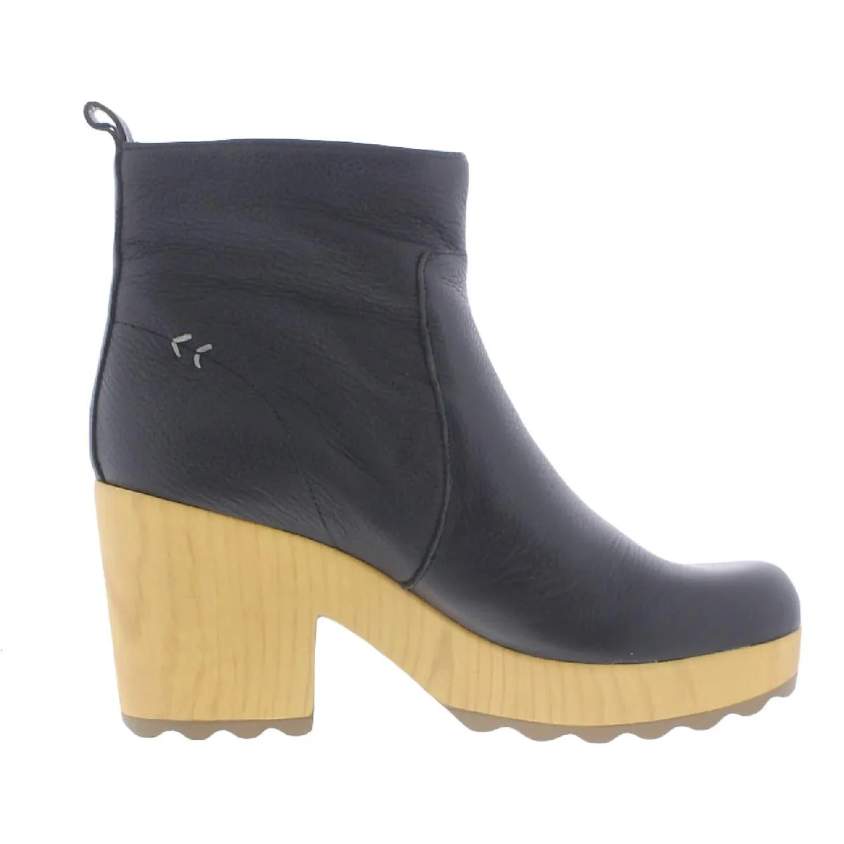 Win Over Womens Leather Platform Ankle Boots