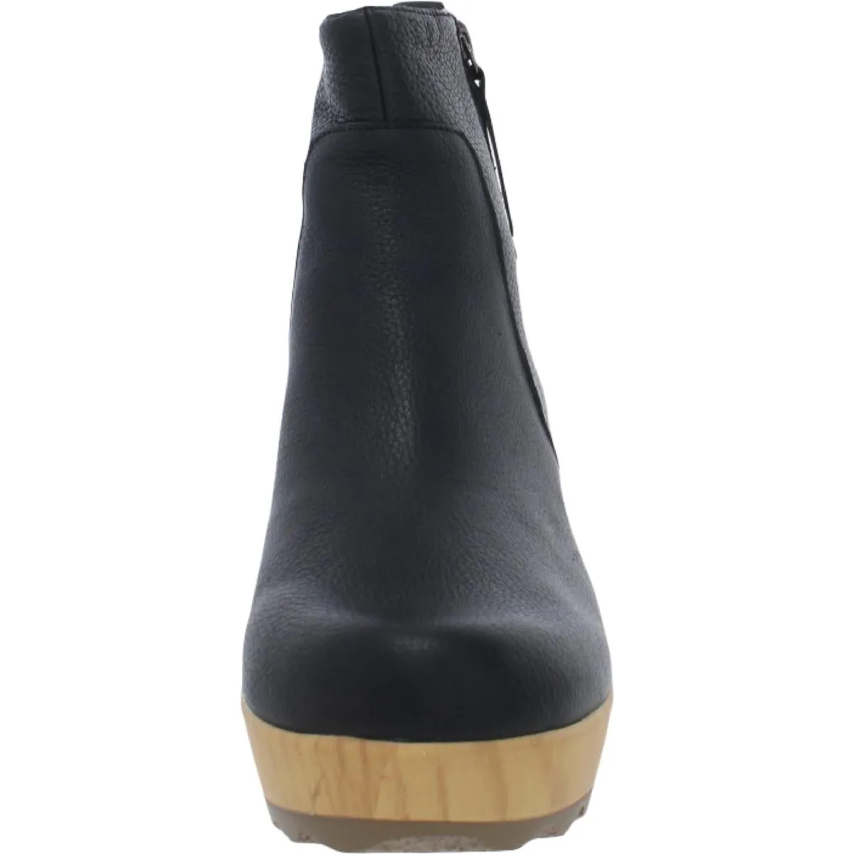 Win Over Womens Leather Platform Ankle Boots