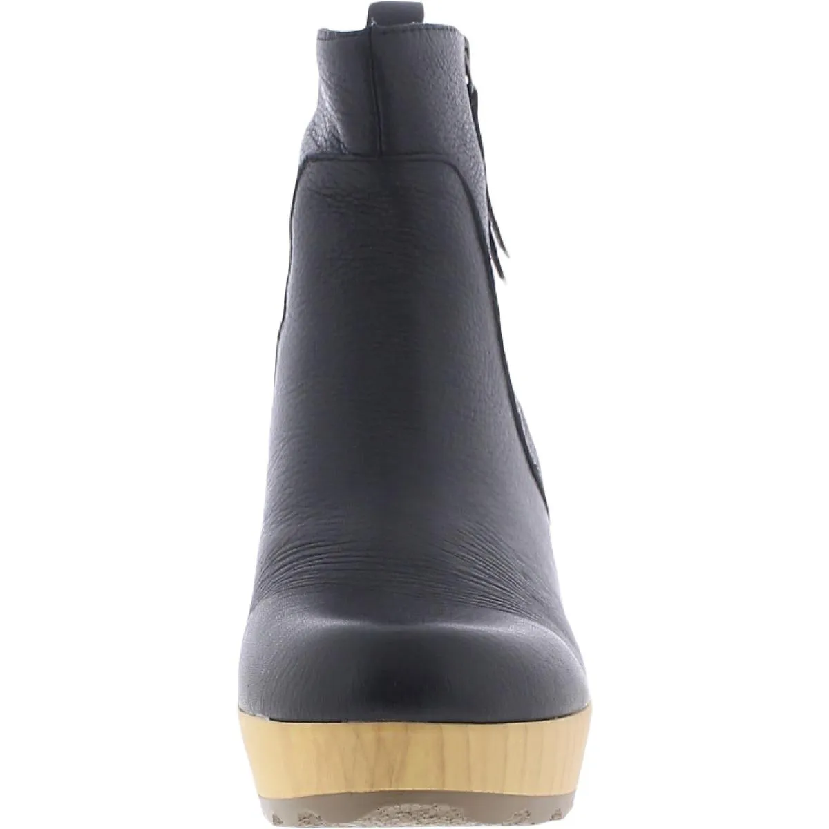 Win Over Womens Leather Platform Ankle Boots