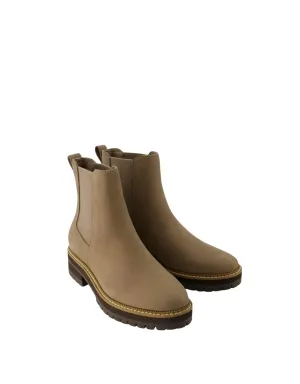 Women Bennet Boot In Nubuck Natural Leather