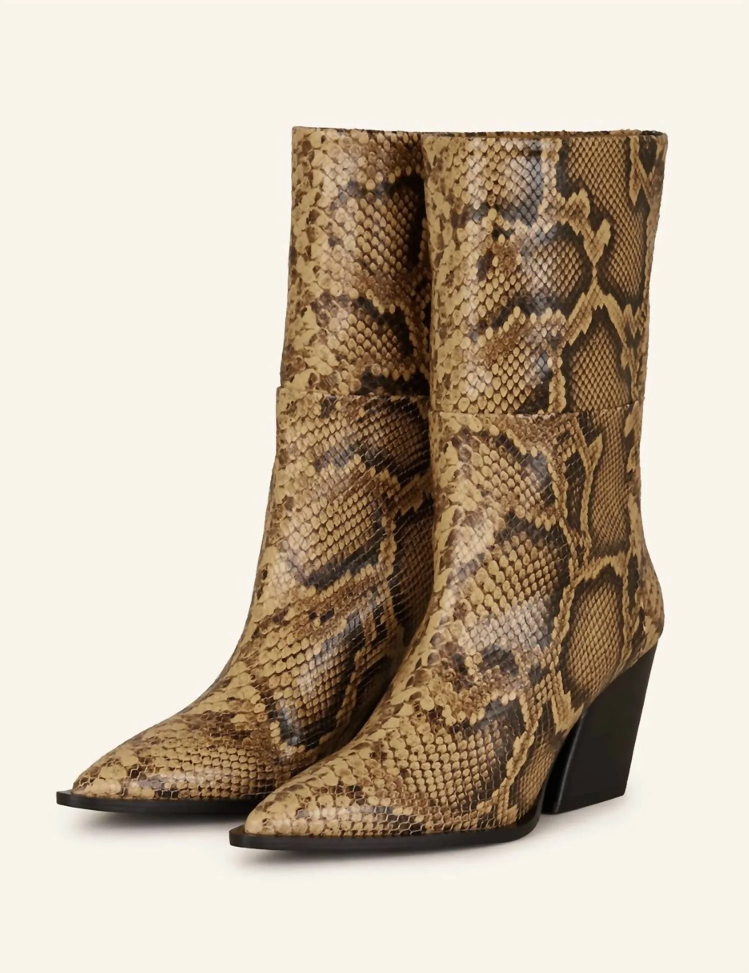 Women Gavello Boot In Snake Nocciola