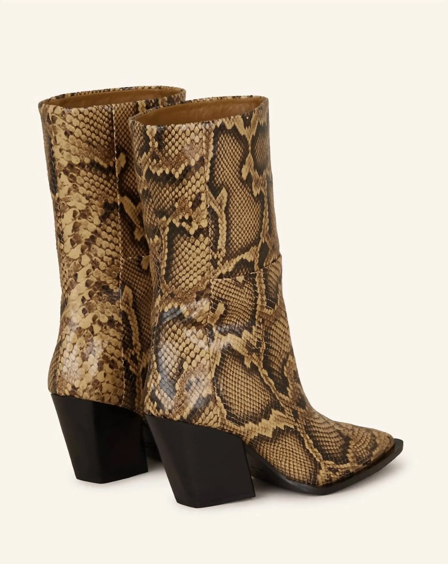 Women Gavello Boot In Snake Nocciola