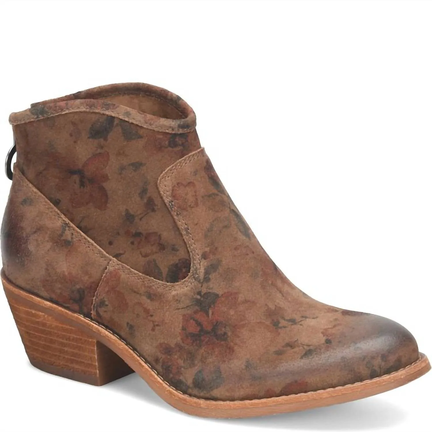 Women's Aisley Bootie In Brown Floral