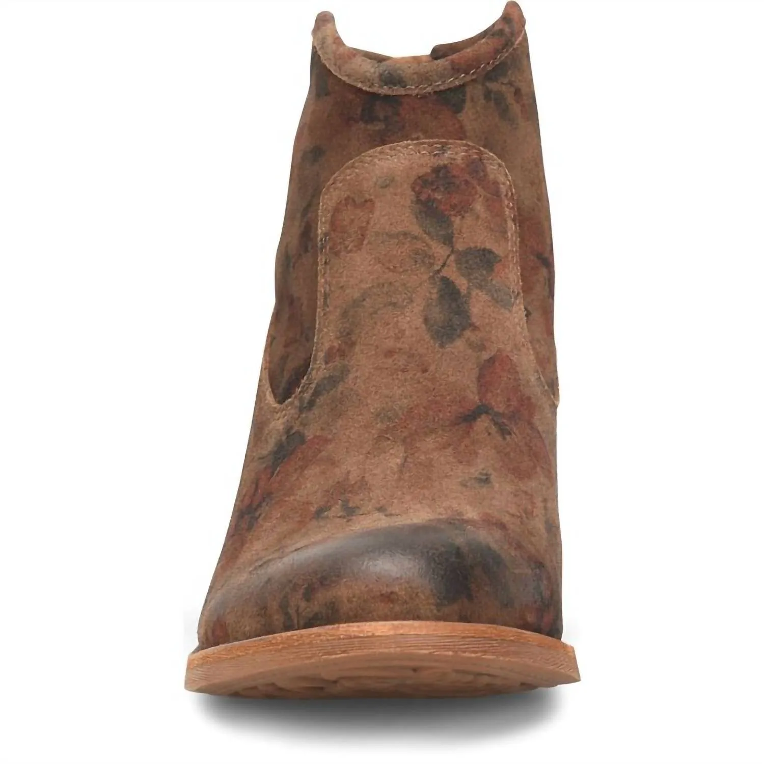 Women's Aisley Bootie In Brown Floral