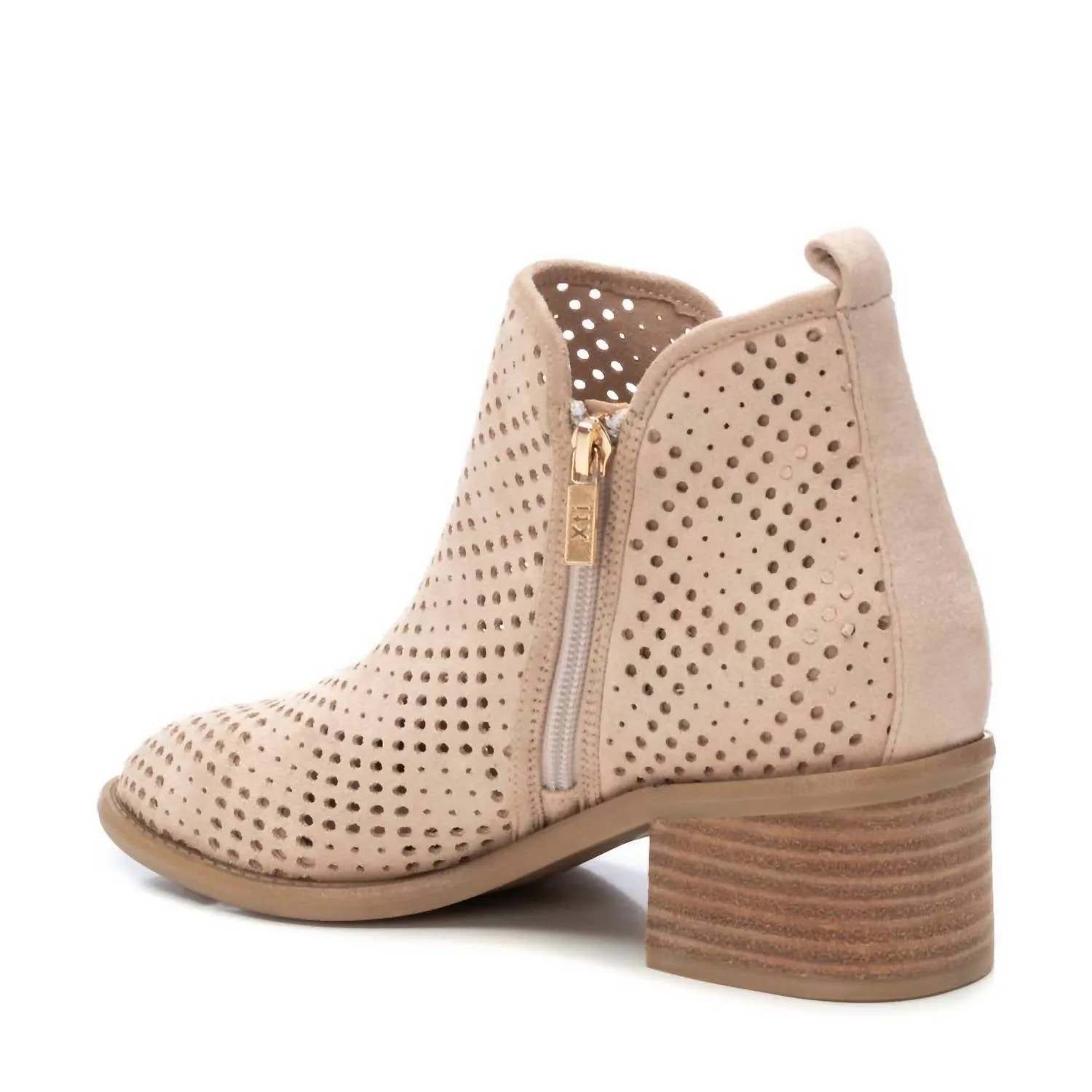 Women's Ankle Booties In Beige
