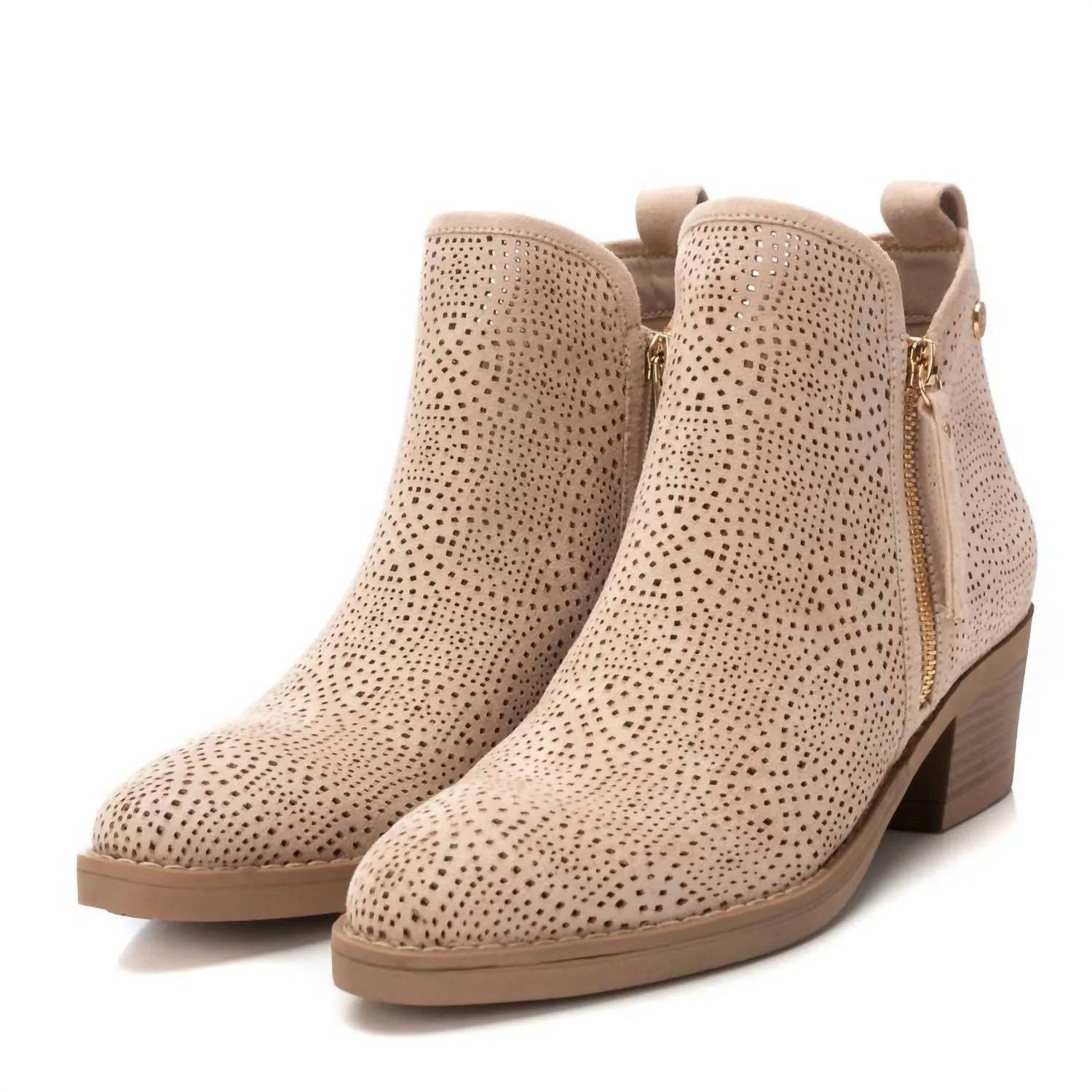 Women's Ankle Booties In Beige