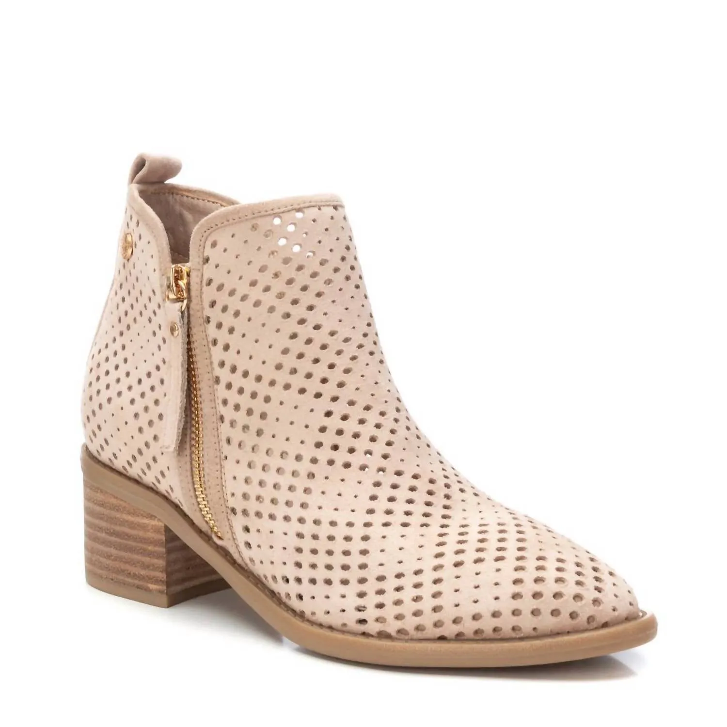 Women's Ankle Booties In Beige