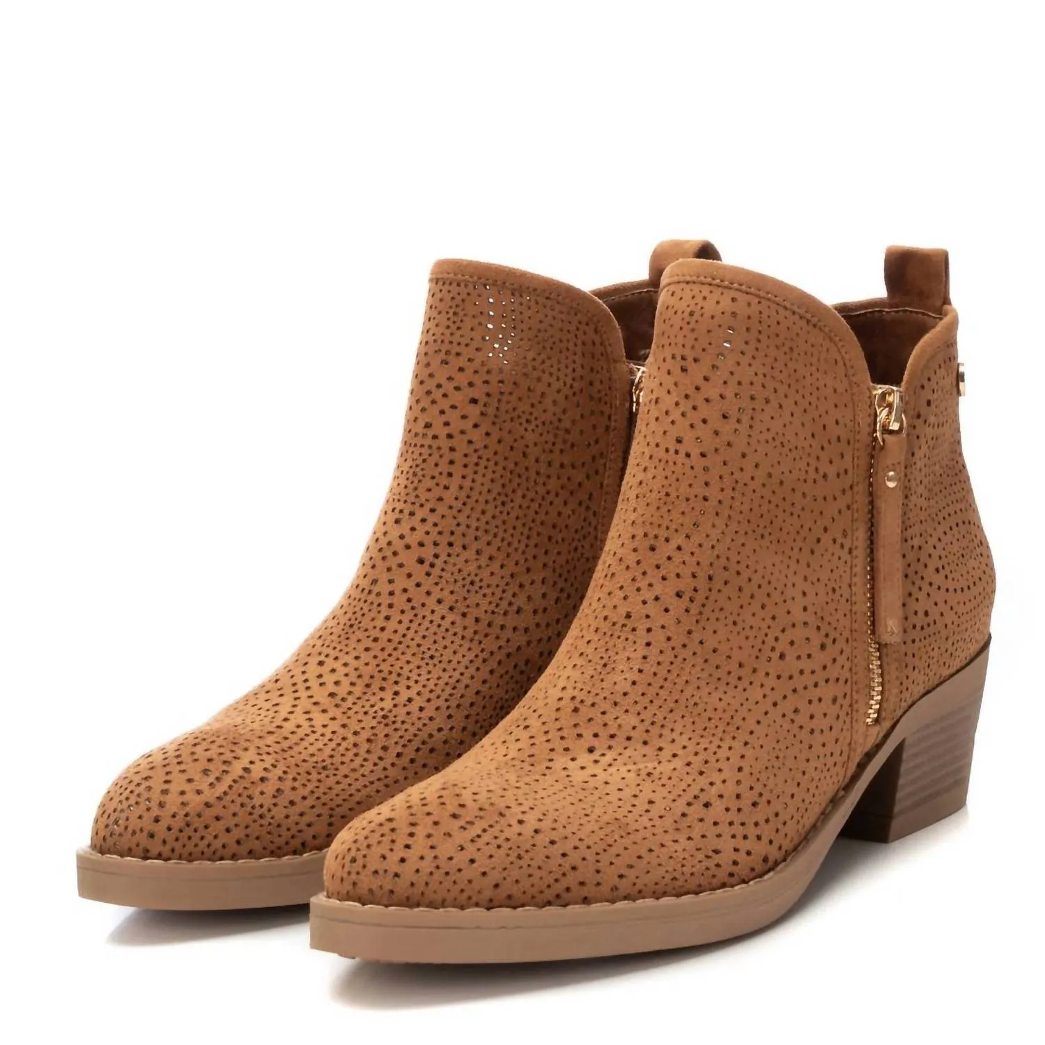 Women's Ankle Booties In Camel
