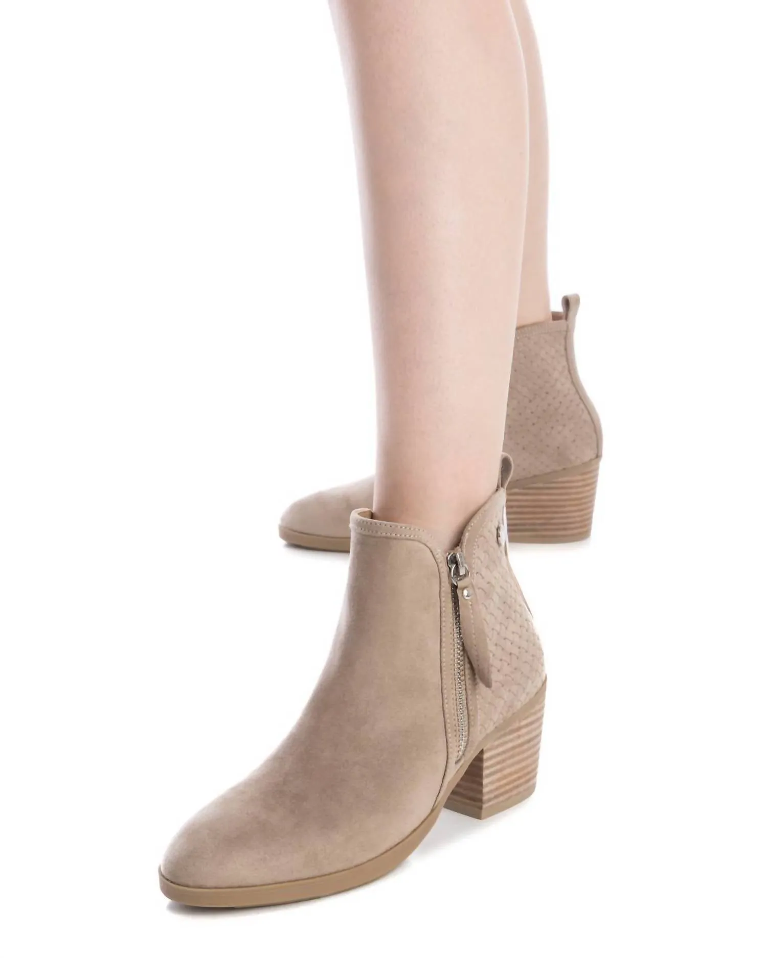 Women's Ankle Booties In Taupe
