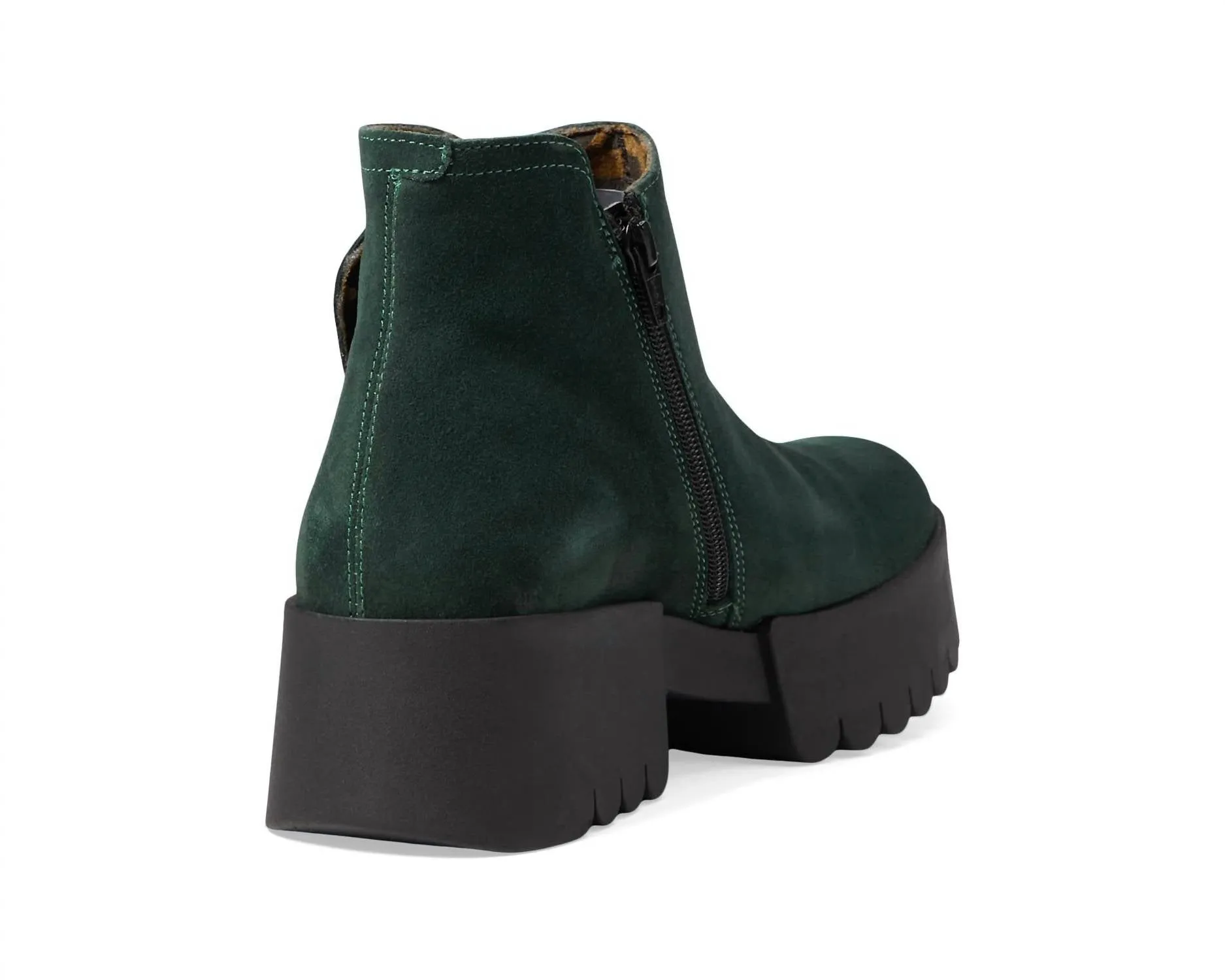 Women's Ankle Boots In Green Forest