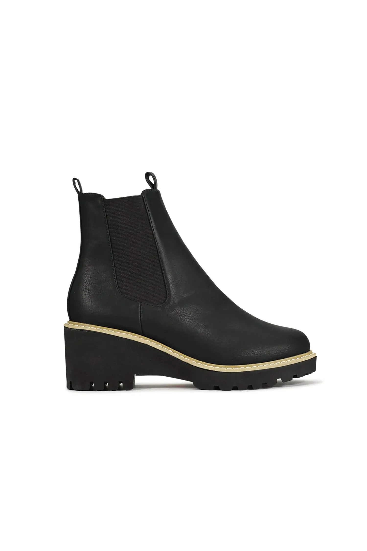 Women's Ari Wedge Boots In Black