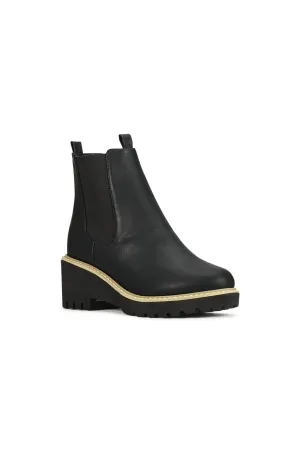 Women's Ari Wedge Boots In Black