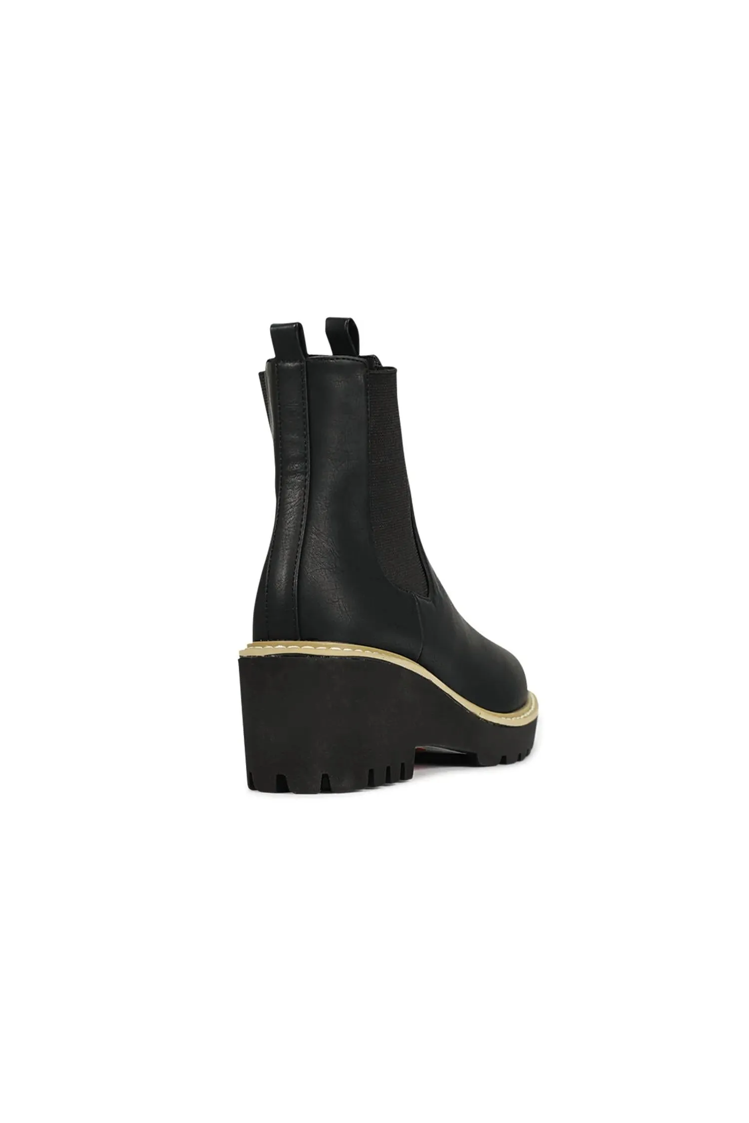 Women's Ari Wedge Boots In Black