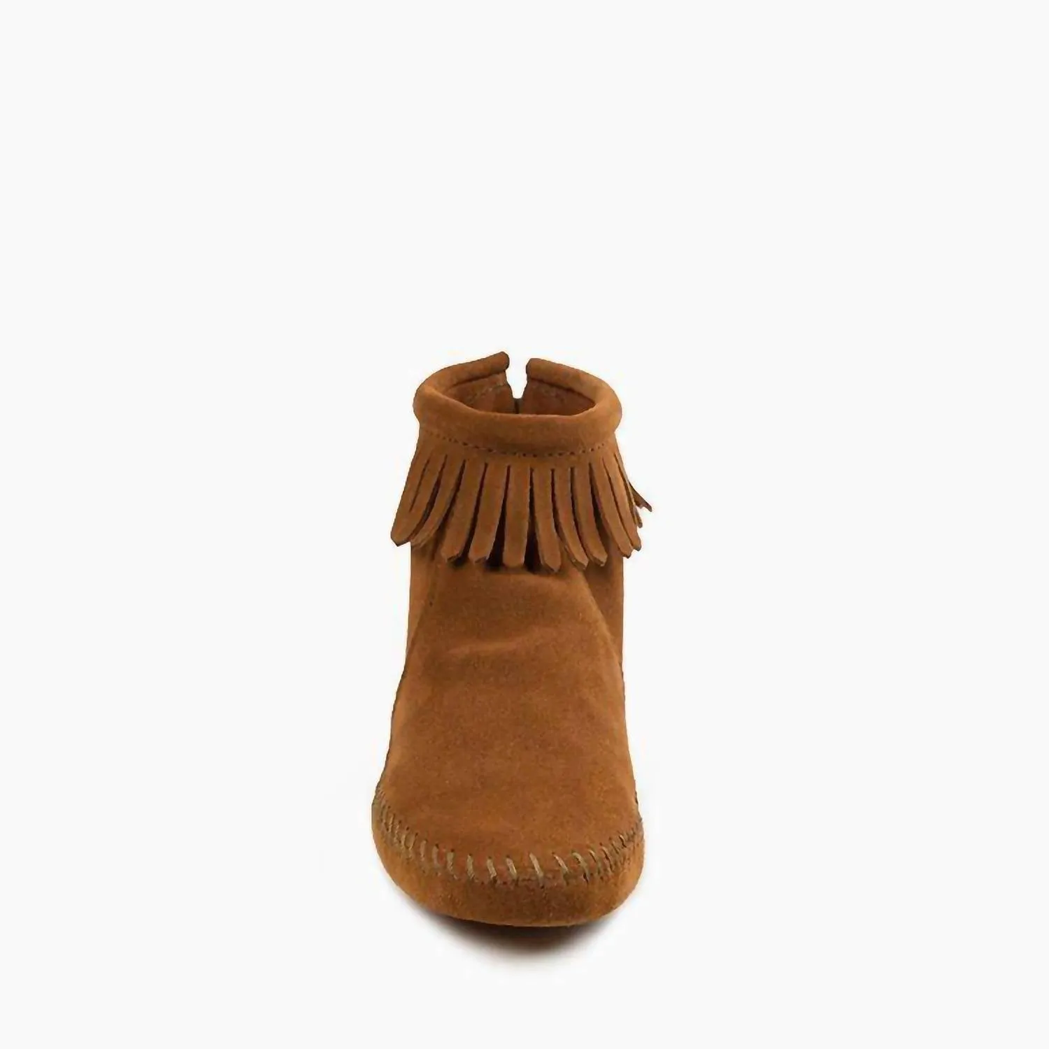 Women's Back Zip Softsole Boot In Brown
