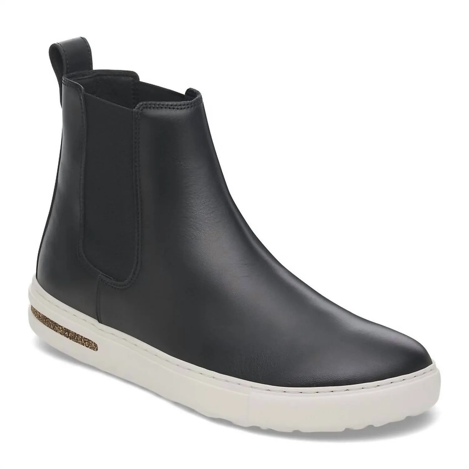 Women's Bend Leather Chelsea Boots In Black