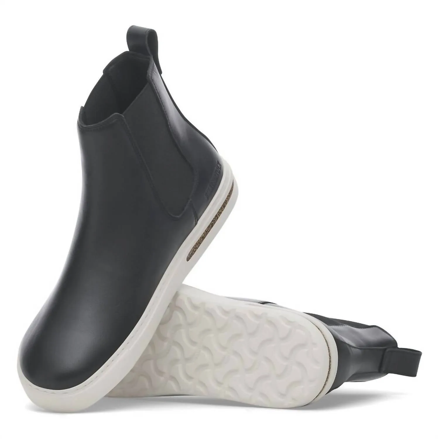 Women's Bend Leather Chelsea Boots In Black