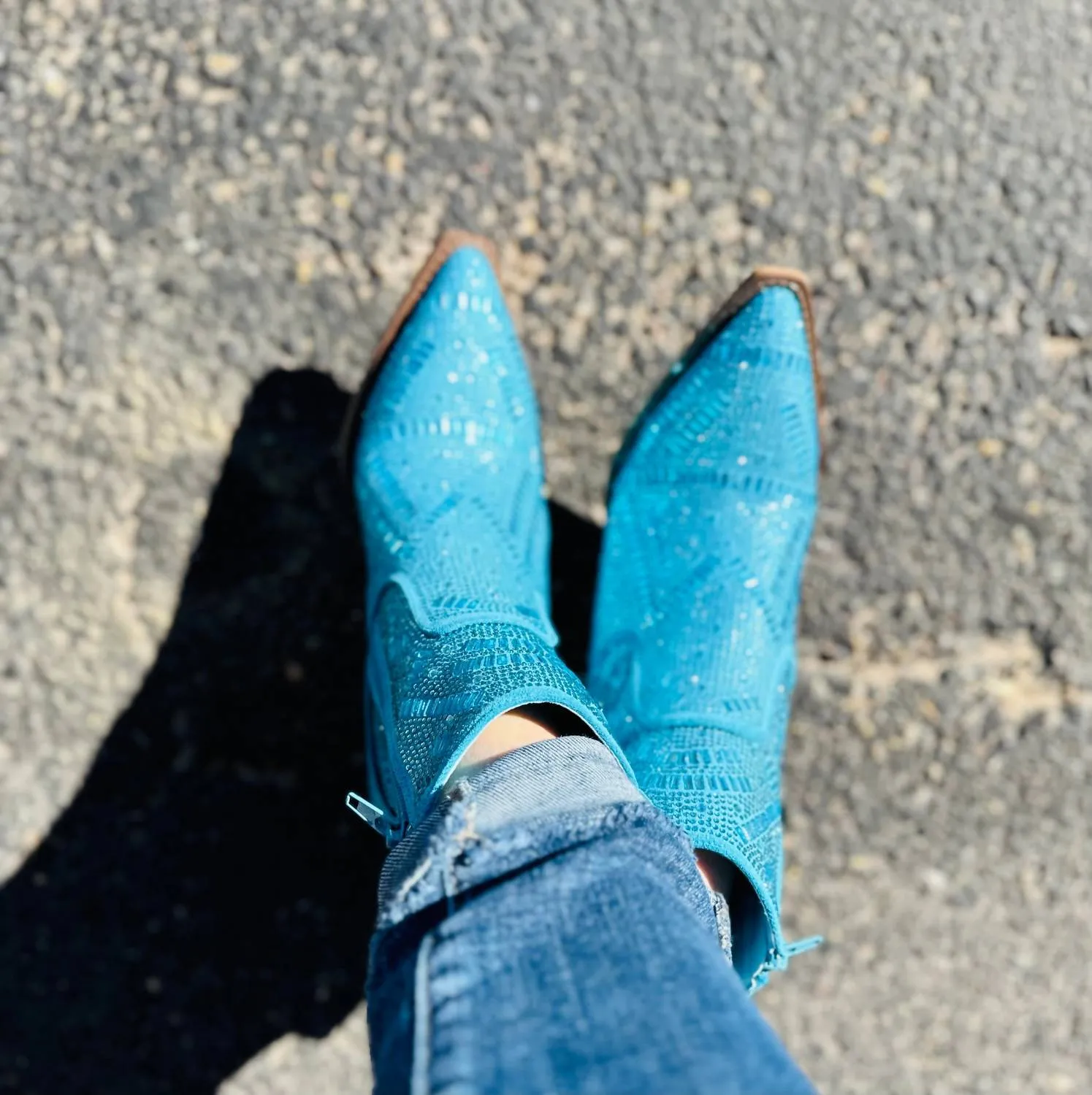 Women's Blinging Maze Bootie In Turquoise