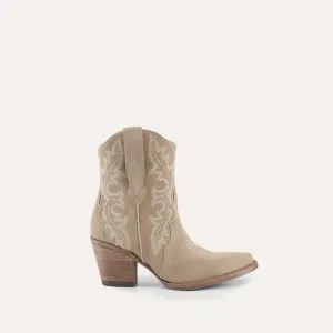 Women's Brooke Leather Cowgirl Boots In Beige