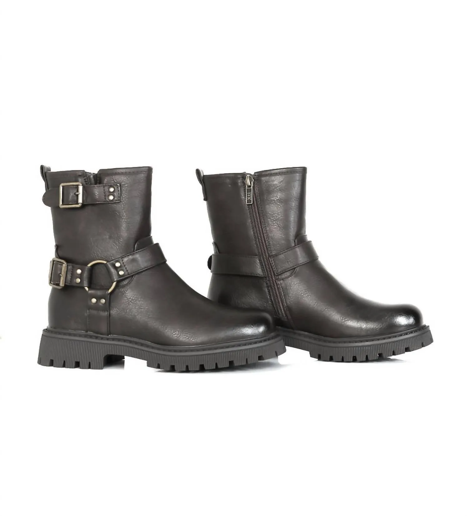 Women's Buckles Booties In Black