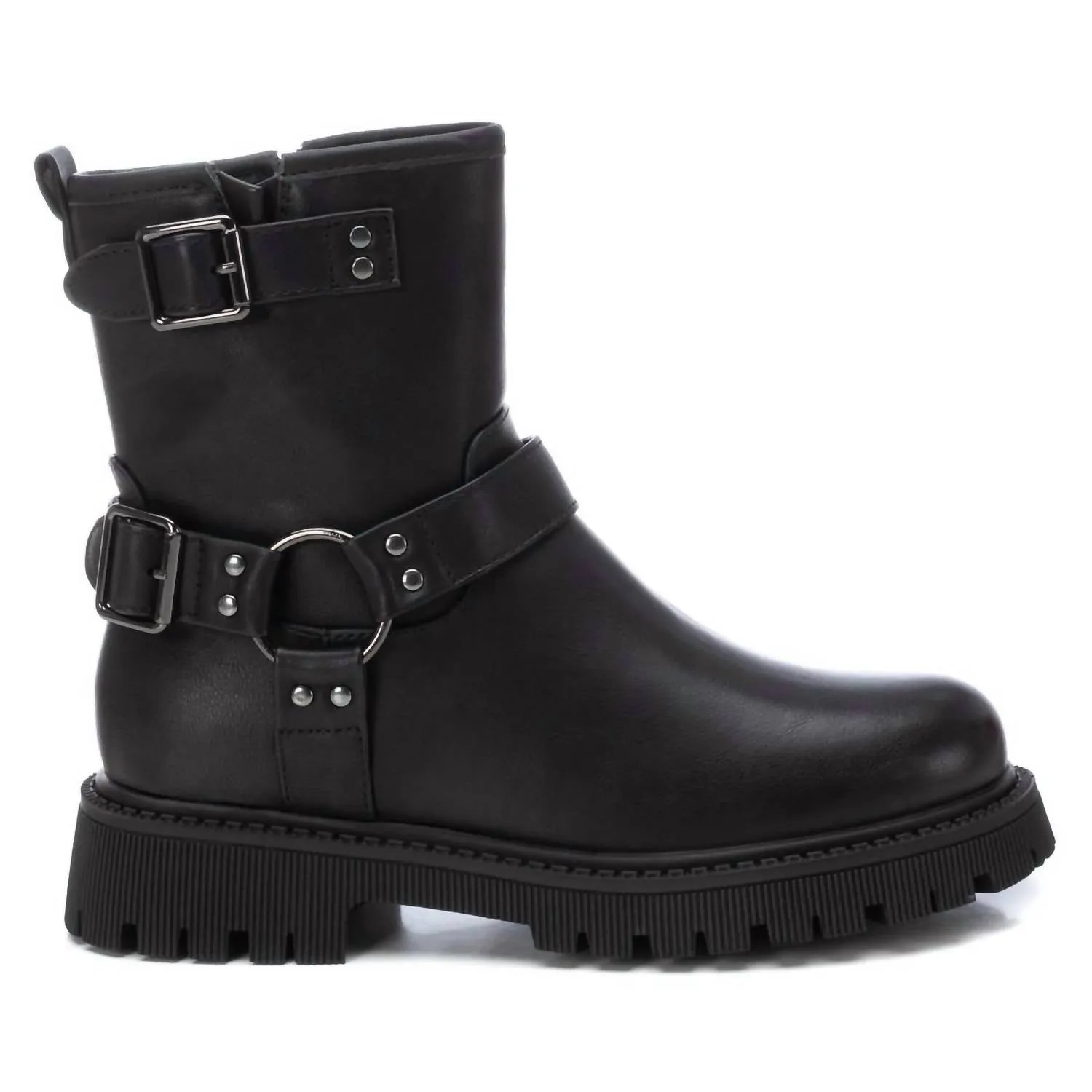 Women's Buckles Booties In Black