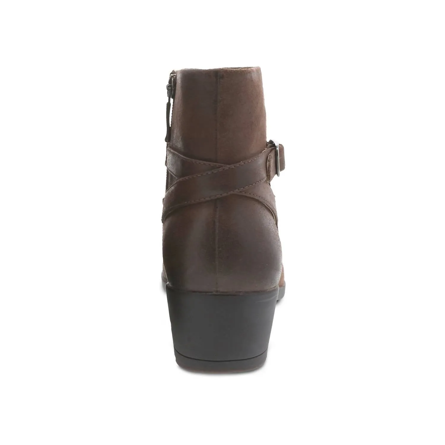 Women's Cagney Heeled Bootie - Medium Width In Brown Burnished Suede