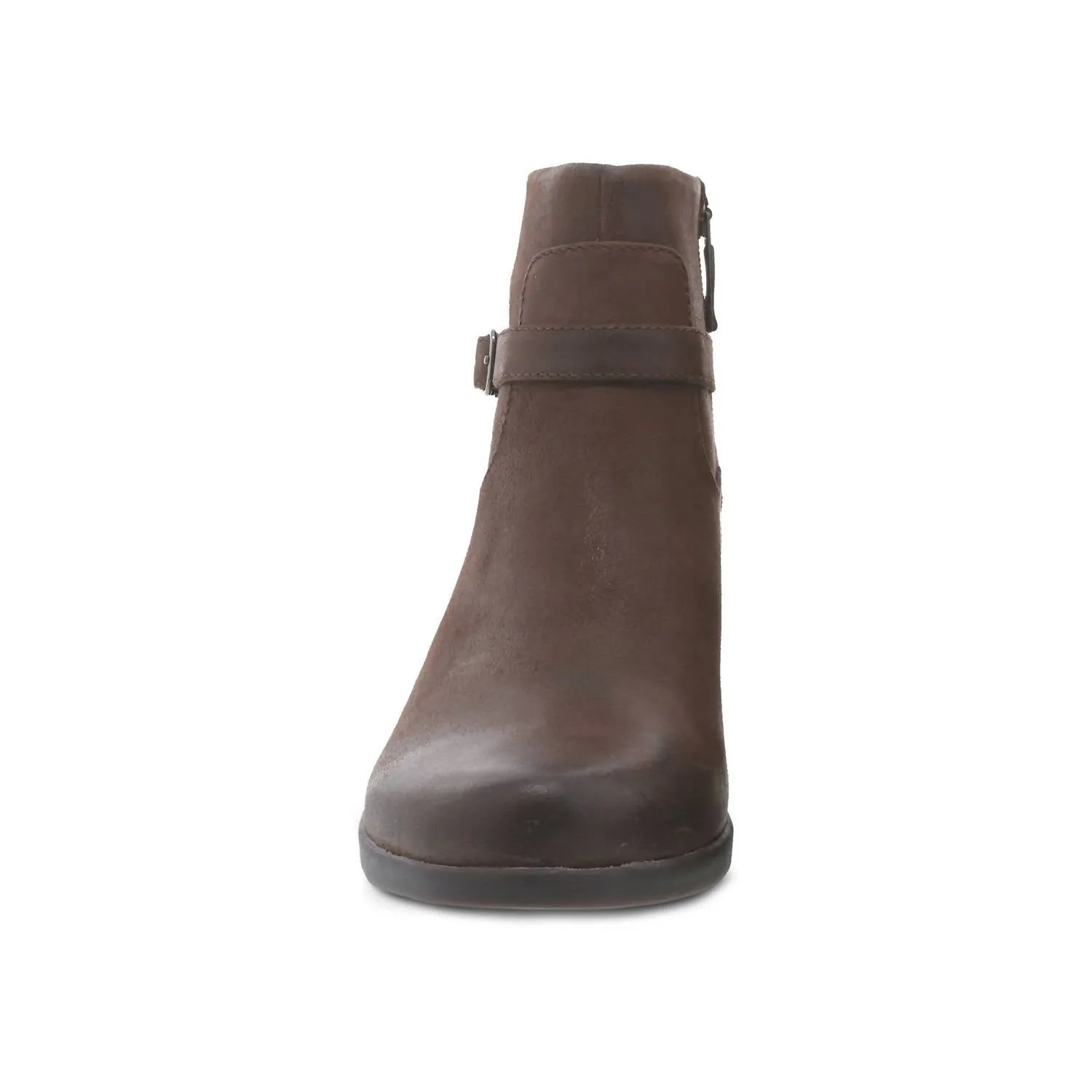 Women's Cagney Heeled Bootie - Medium Width In Brown Burnished Suede
