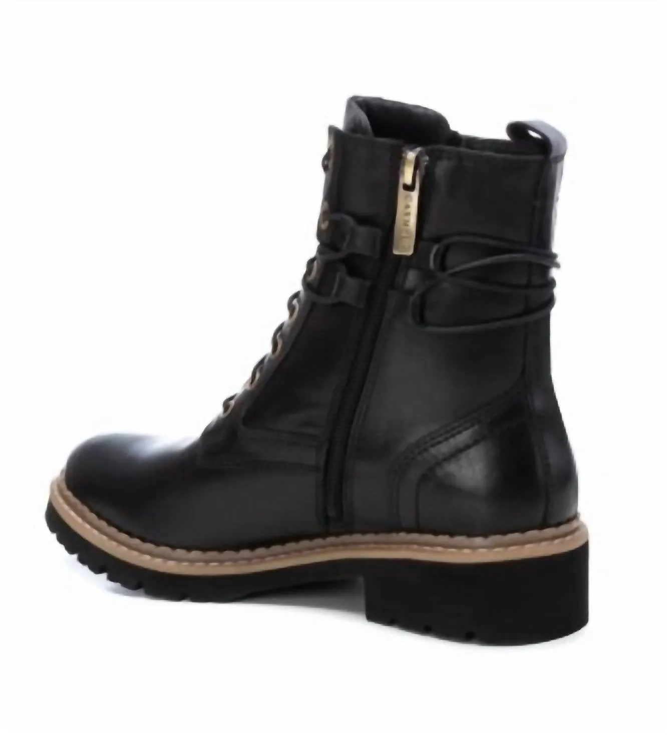 Women's Carmela Leather Booties In Black