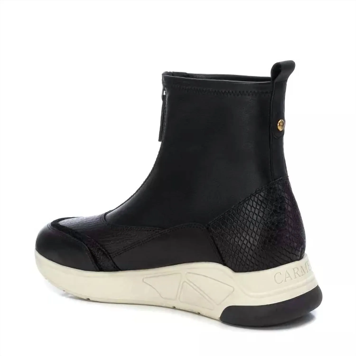 Women's Carmela Leather Casual Booties In Black