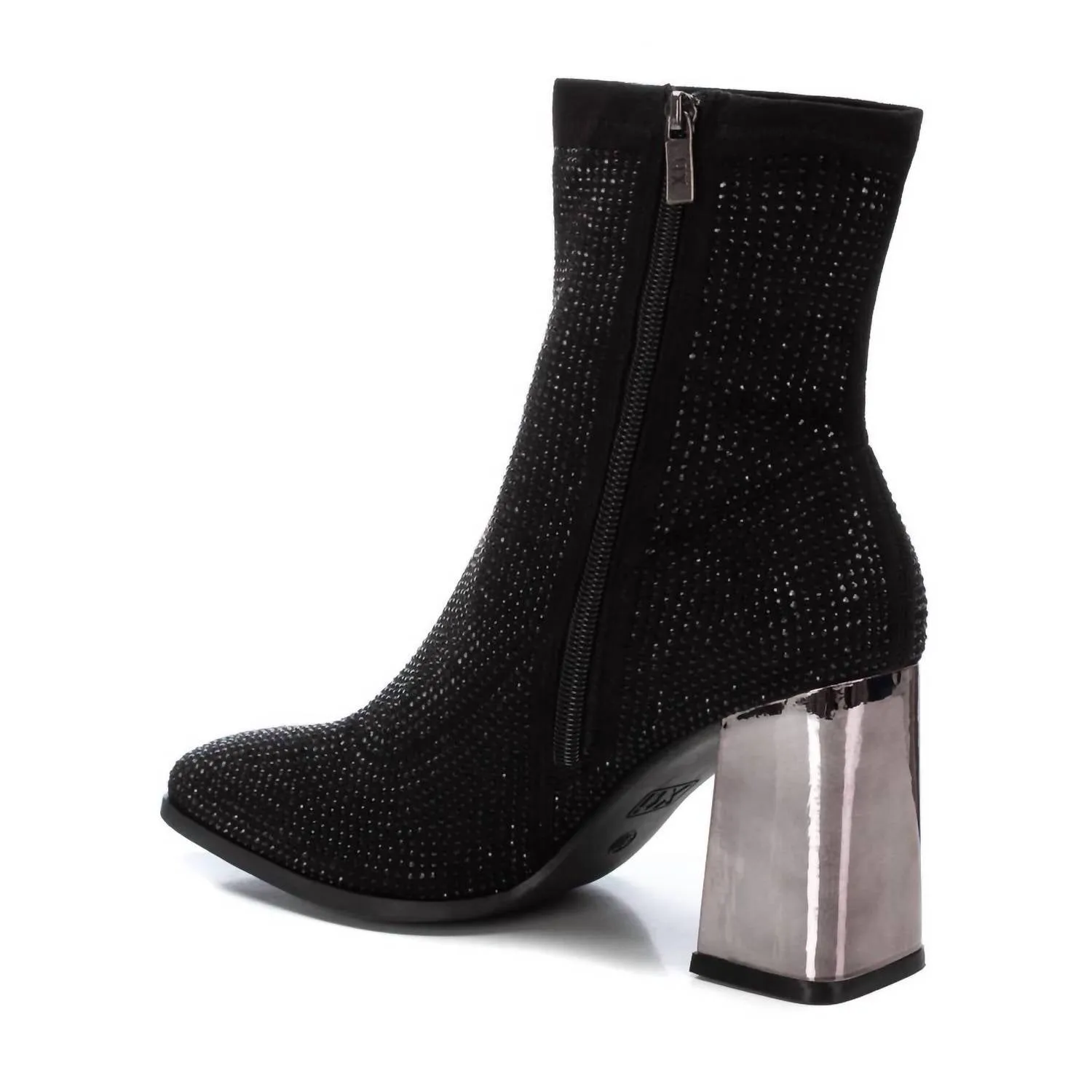 Women's Casual Suede Booties In Black