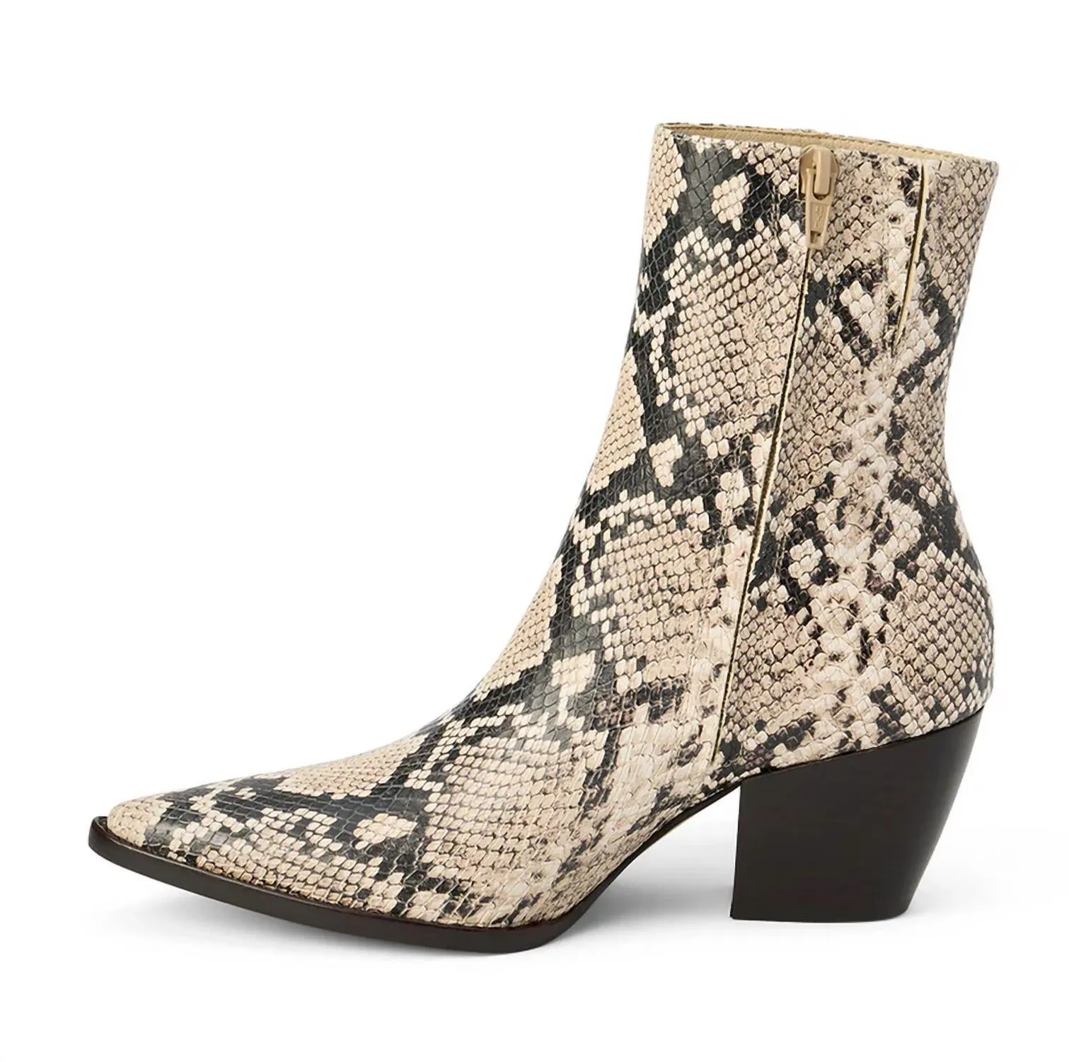 Women's Caty Zip Ankle Boots In Neutral Snake
