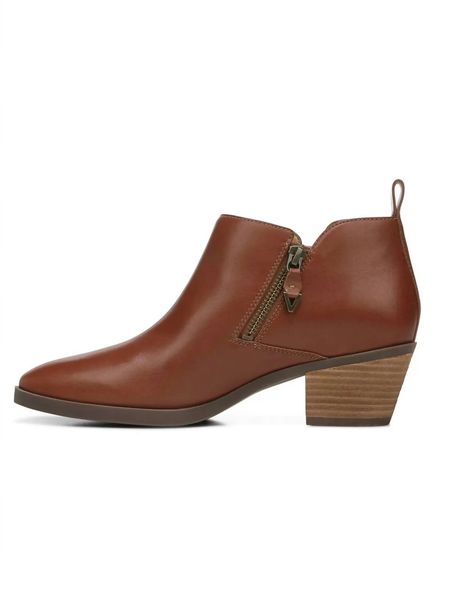 WomenS Cecily Ankle Boot - Medium In Cognac