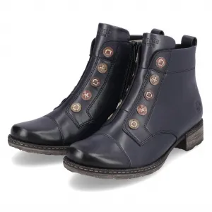 Women's Chandra 92 Leather Bootie In Navy