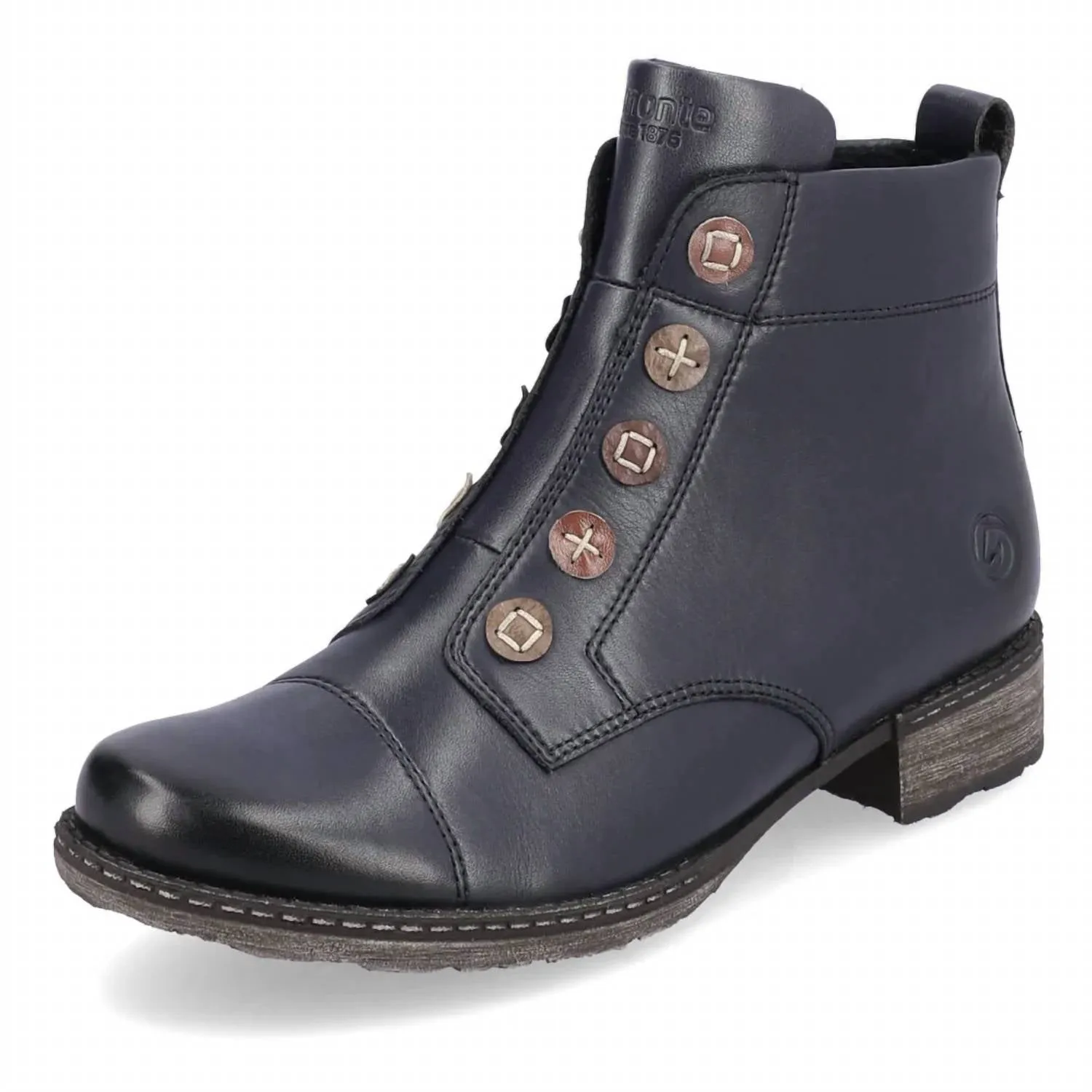 Women's Chandra 92 Leather Bootie In Navy