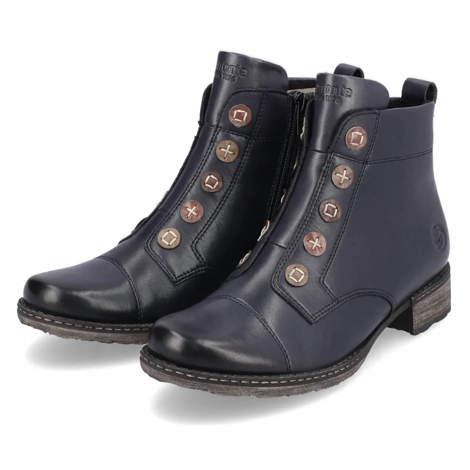 Women's Chandra 92 Leather Bootie In Navy