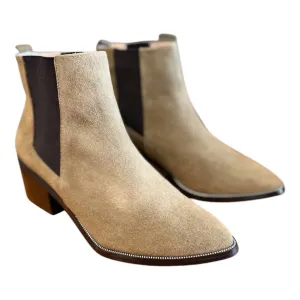 Women's Chelsea Ultra Suede Bootie In Beige