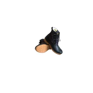 WomenS Classic Harding Print Duck Winter Boots In Black