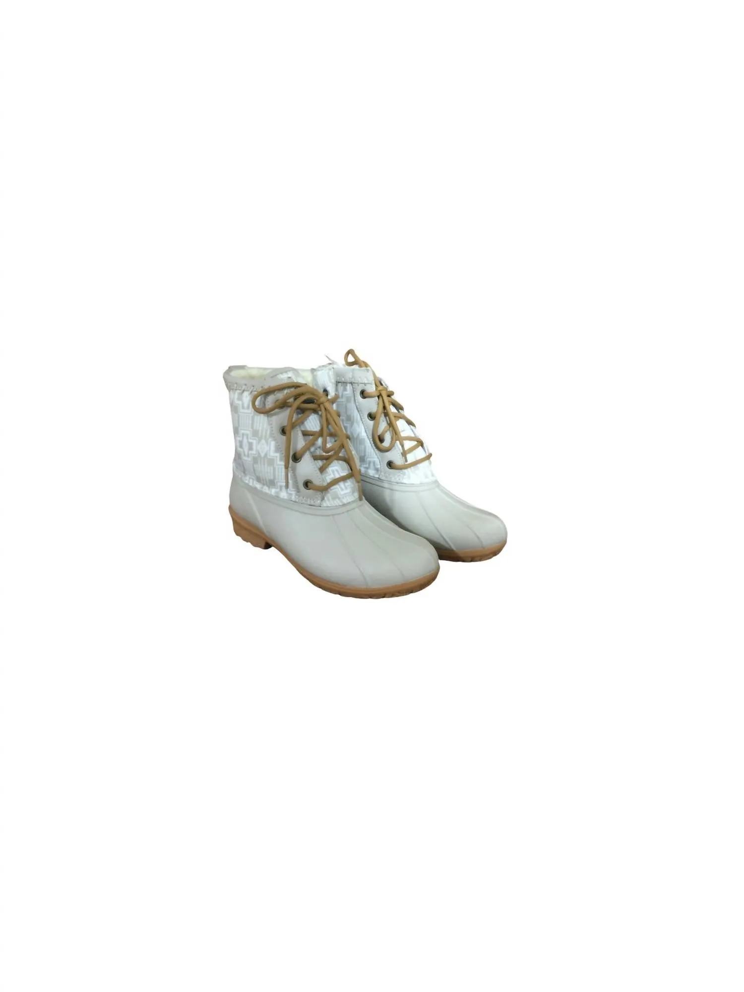 WomenS Classic Harding Print Duck Winter Boots In Taupe