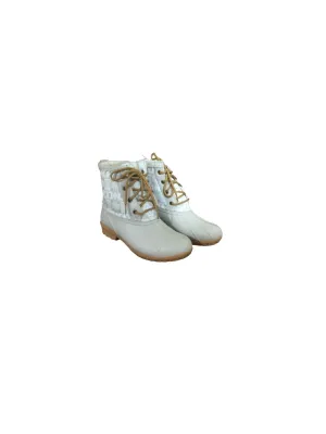 WomenS Classic Harding Print Duck Winter Boots In Taupe