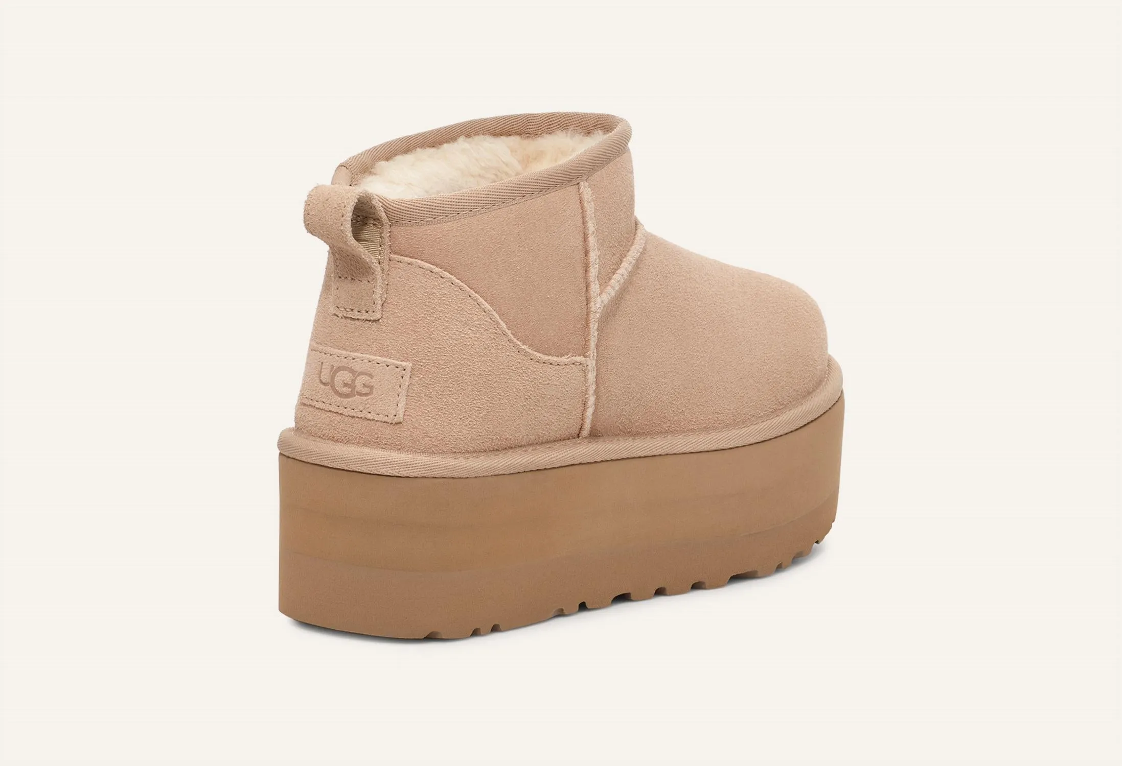 Women's Classic Ultra Mini Platform Booties In Sand