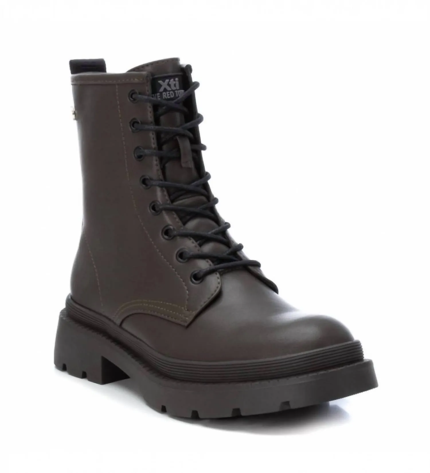 Women's Combat Booties In Open Green
