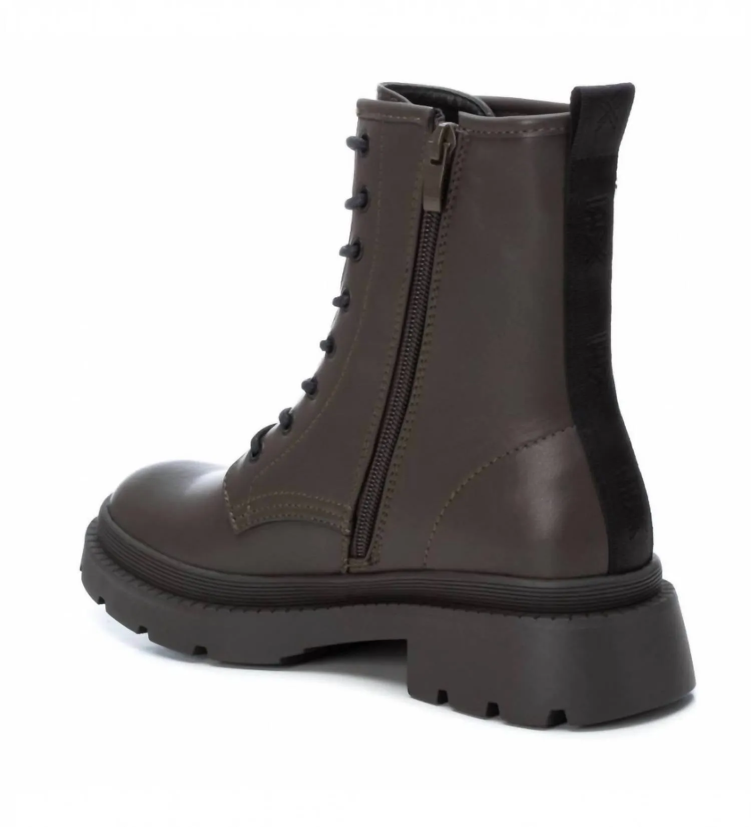Women's Combat Booties In Open Green