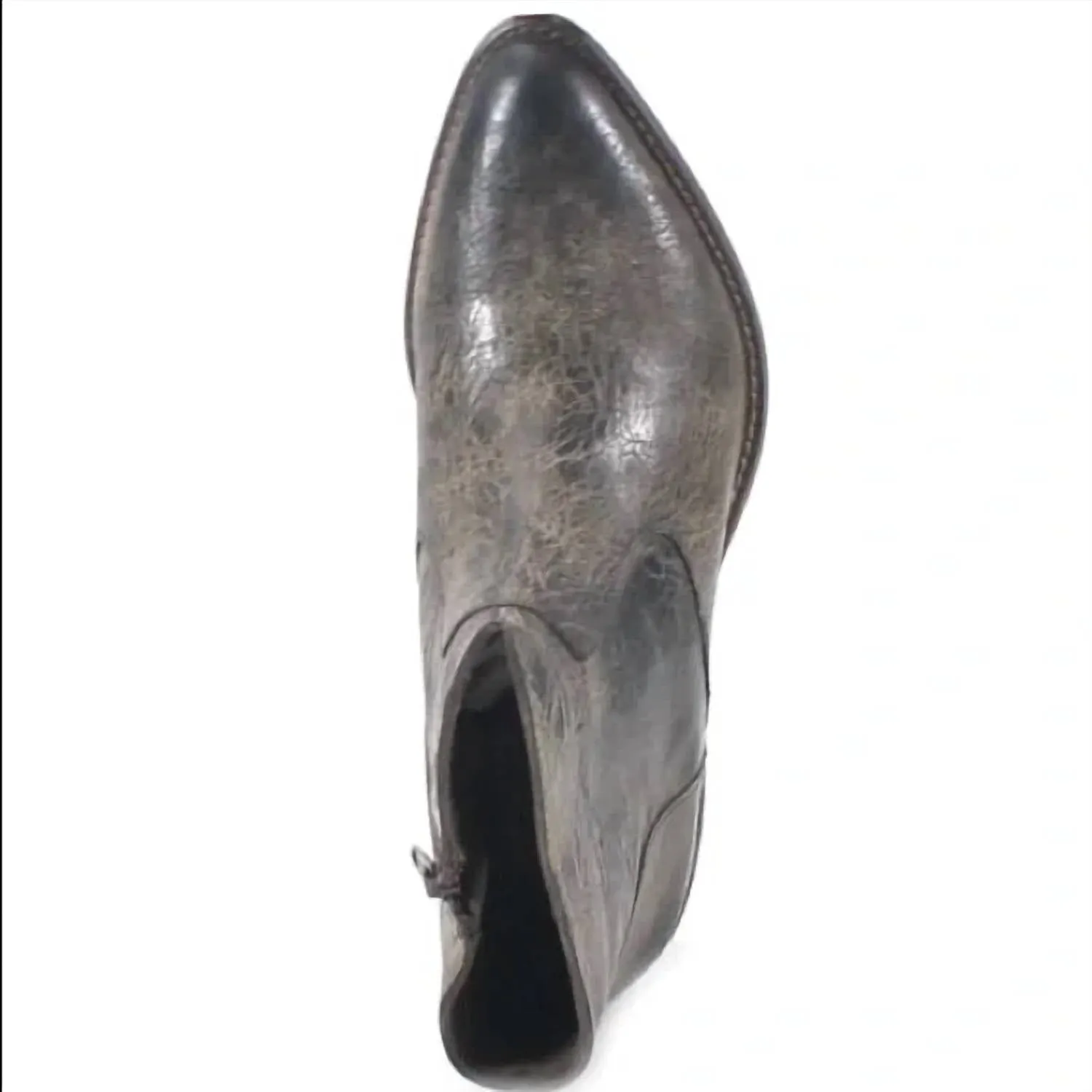 Women's Cool Wind Vintage Leather Booties In Charcoal Vintage Leather