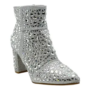 Women's Country Concert Bootie In Silver