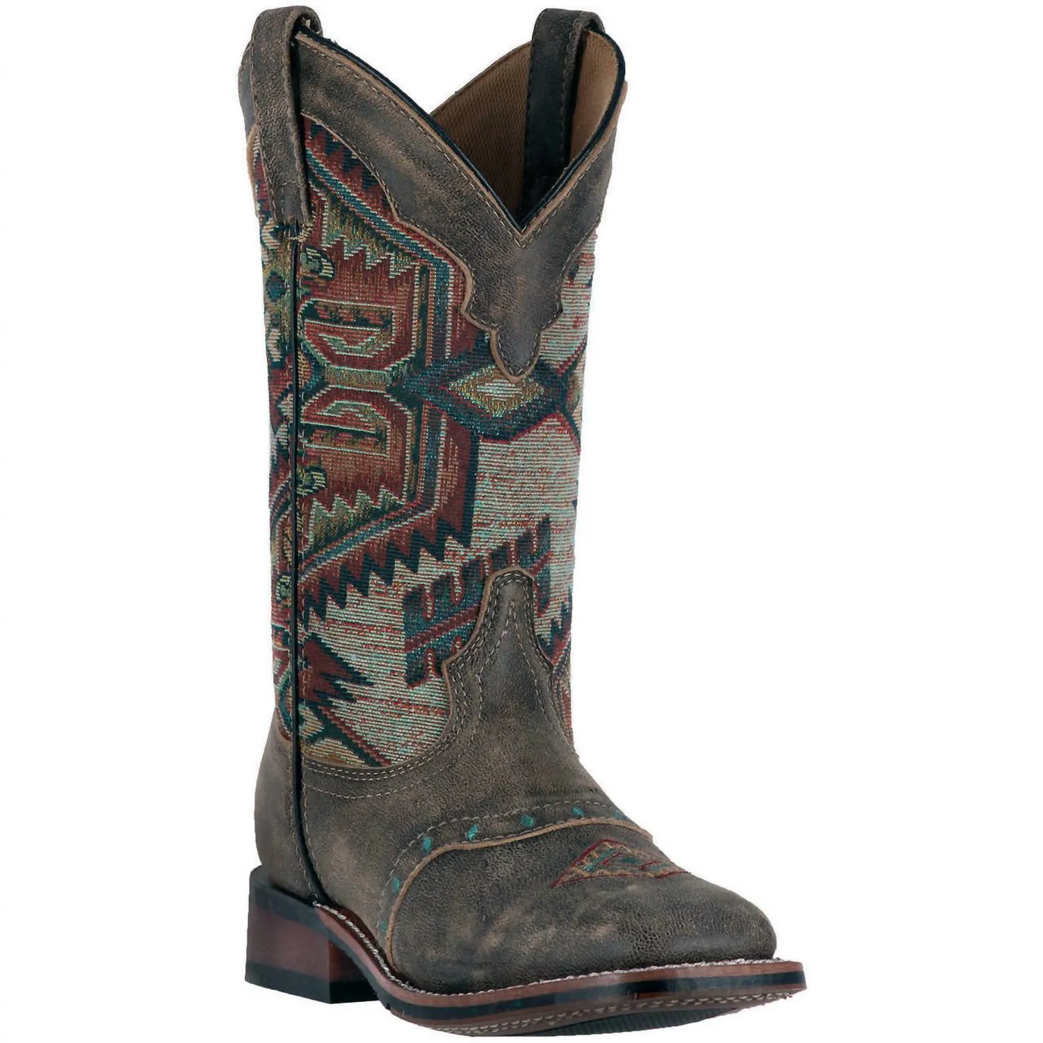 Women's Cowgirl Approved Scout Aztec Boot In Brown/multi