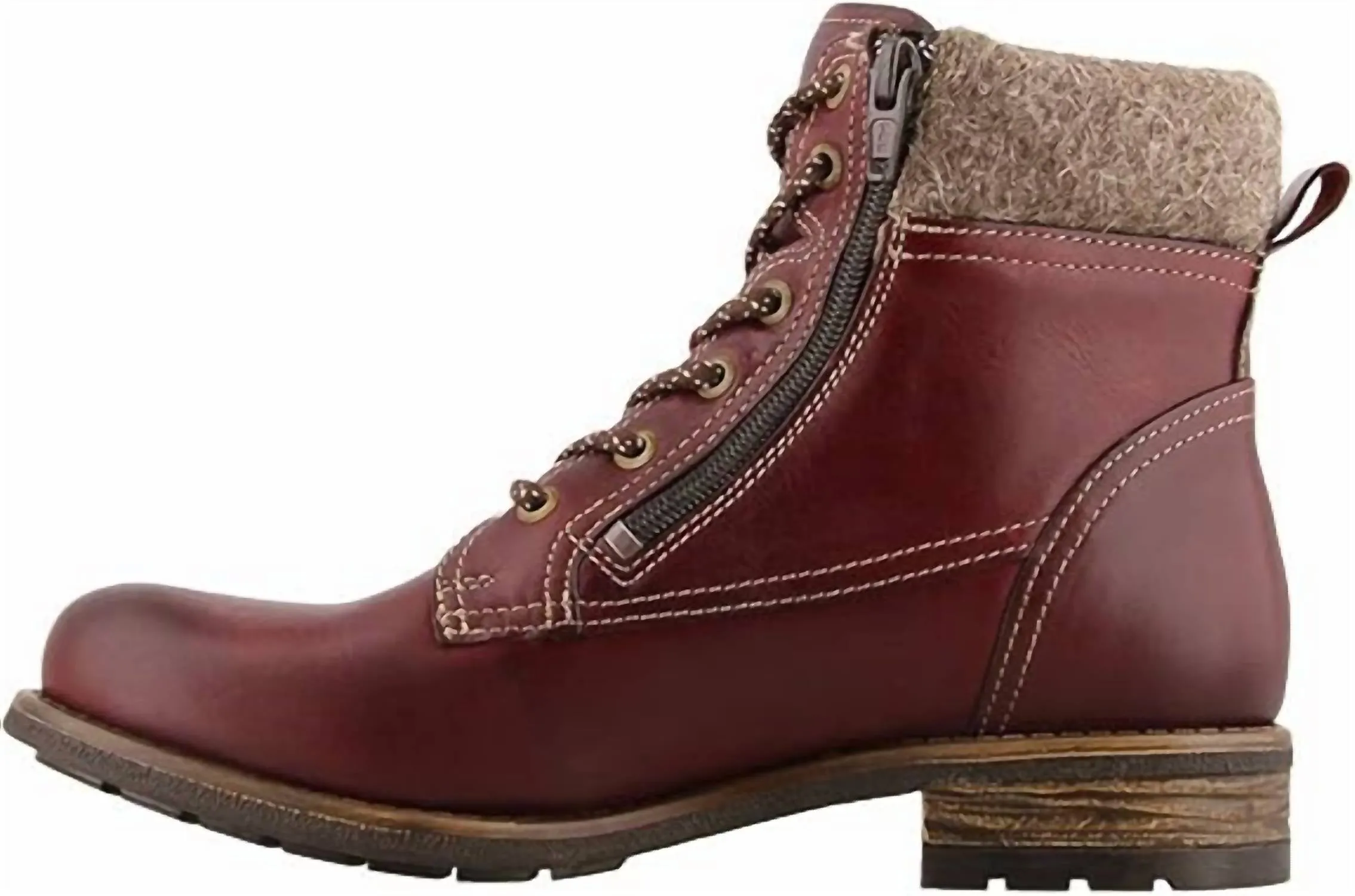 Women's Cutie Boot In Deep Red