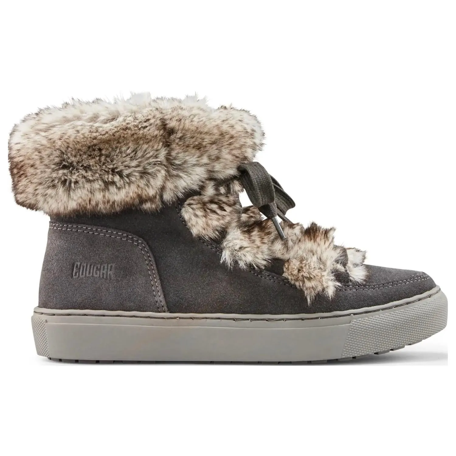 Women's Dasha Furry Booties In Pewter