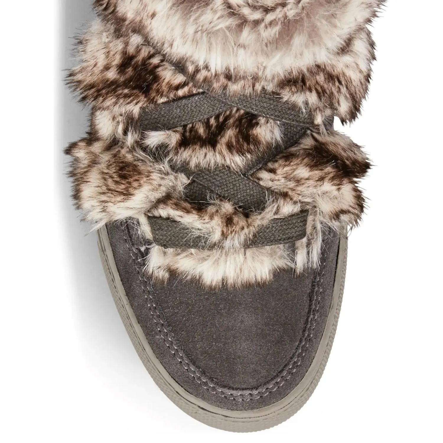 Women's Dasha Furry Booties In Pewter