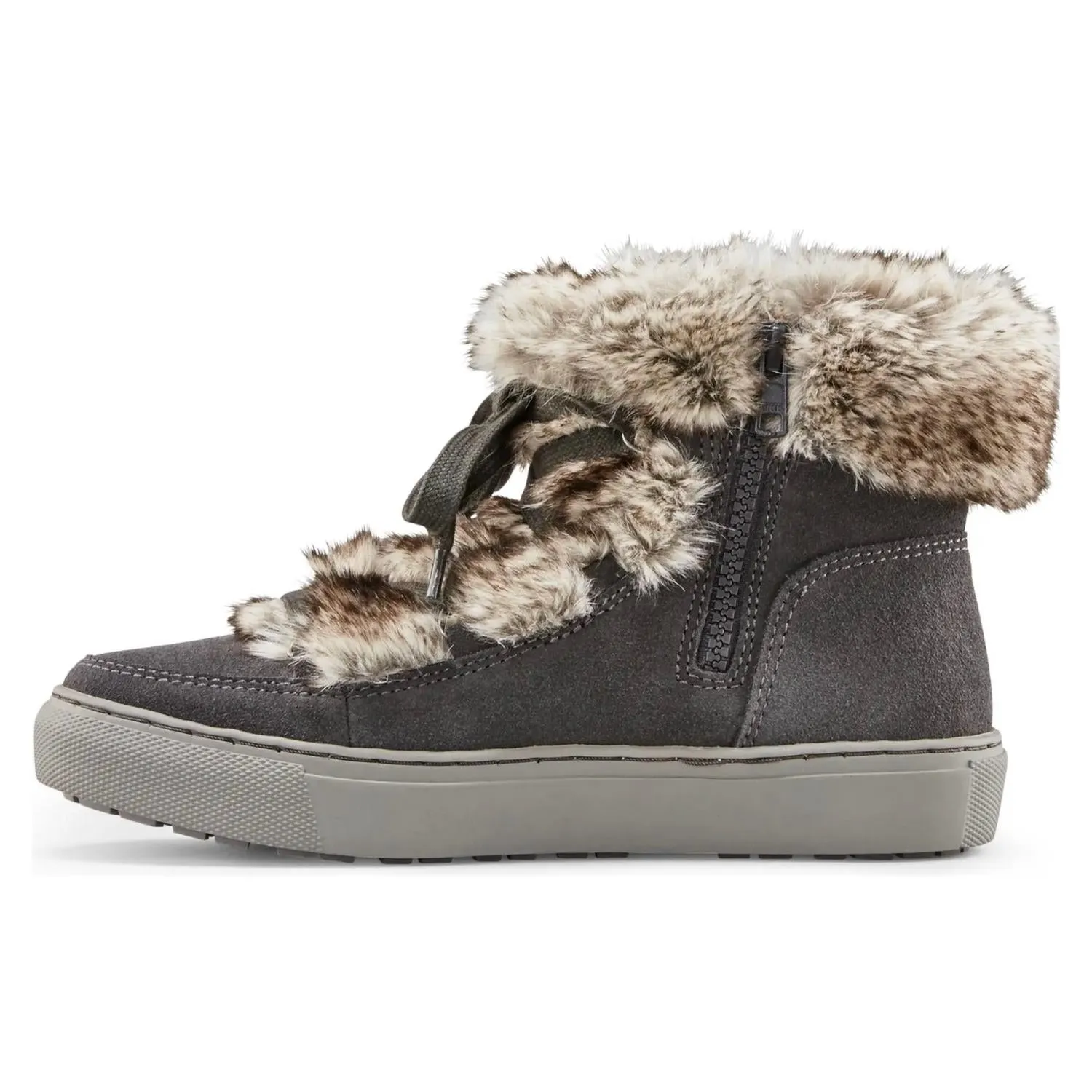 Women's Dasha Furry Booties In Pewter